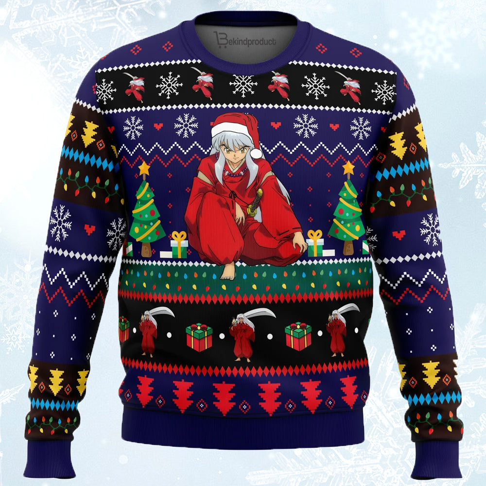 Inuyasha Ugly Christmas Sweater For Men & Women Christmas Gift Sweater PT647 - WeCustomit