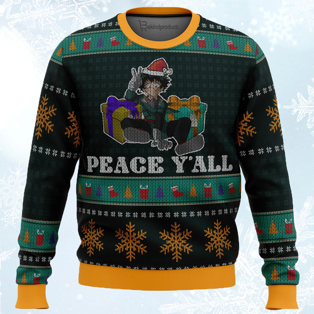 Izuku Midoriya My Hero Academia Ugly Christmas Sweater For Men & Women Christmas Gift Sweater PT570 - WeCustomit