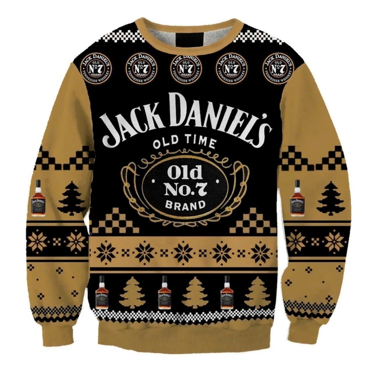 Jack Daniel Christmas Holiday Ugly Sweater - WeCustomit