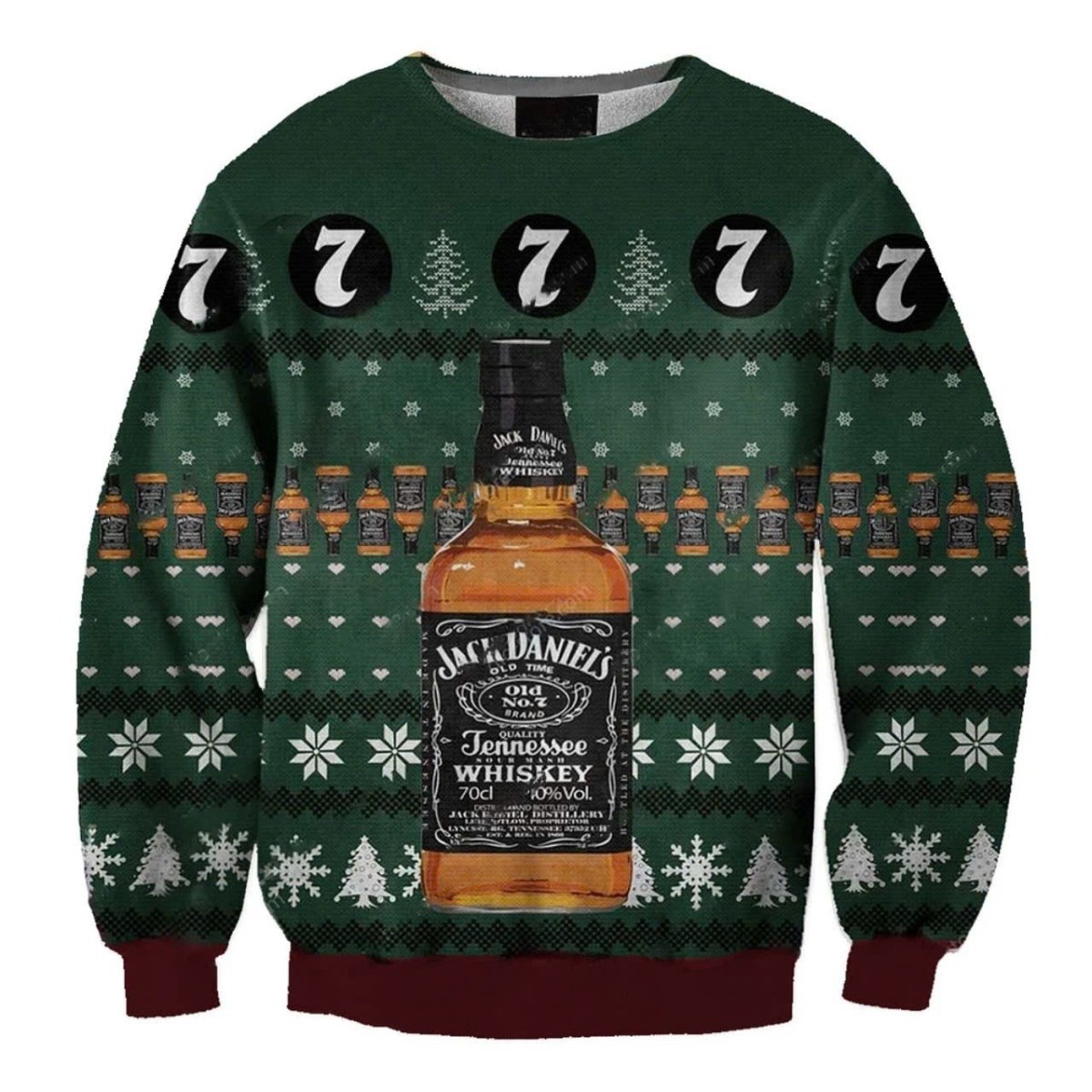 Jack Daniel Holiday Ugly Sweater - WeCustomit