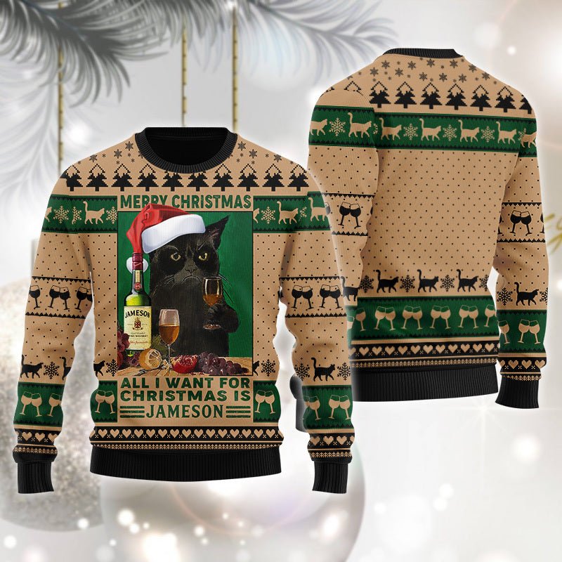 Jameson Is All I Want For Christmas Ugly Sweater - WeCustomit