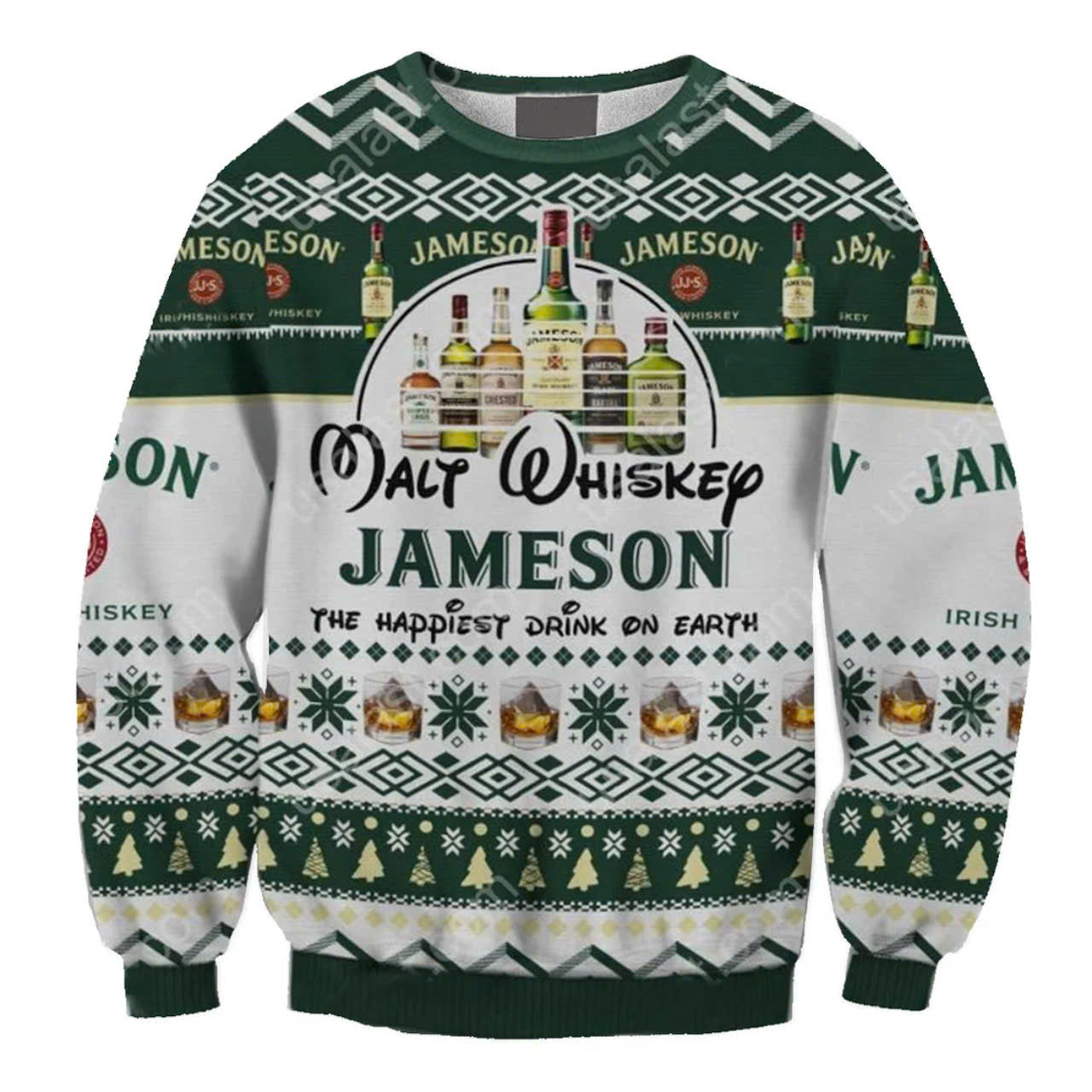 Jameson Malt Whiskey Christmas Ugly Sweater - WeCustomit