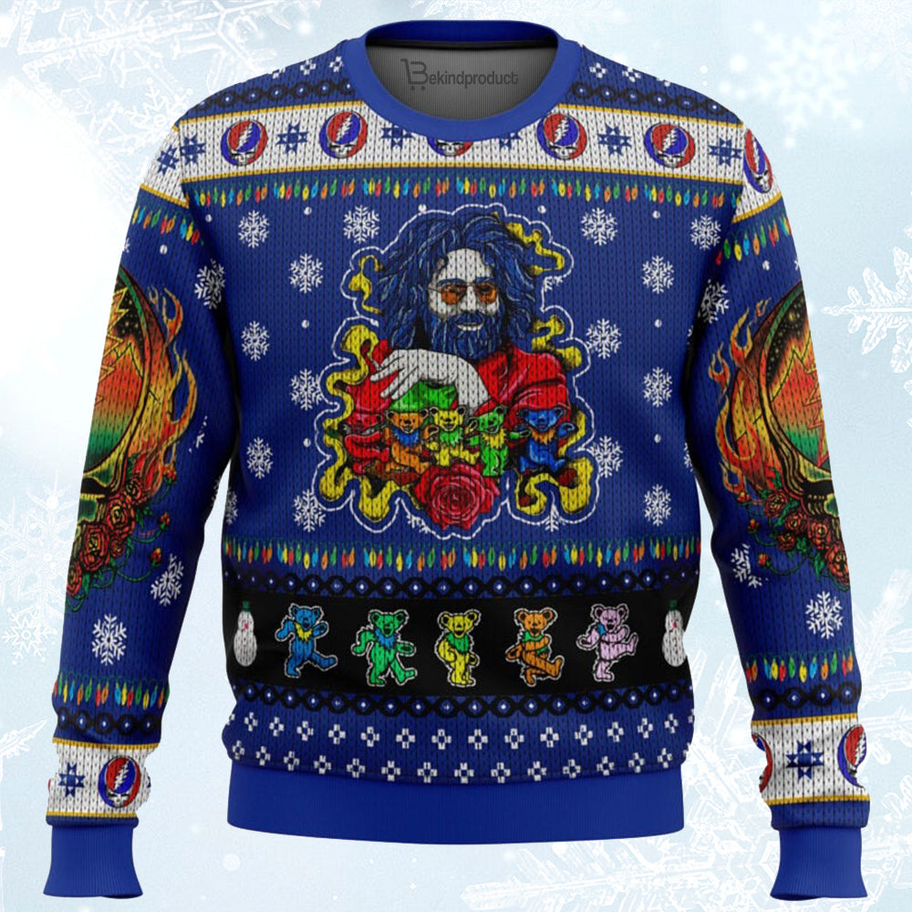 Jerry Garcia Grateful Dead Ugly Christmas Sweater For Men & Women Christmas Gift Sweater BH020 - WeCustomit
