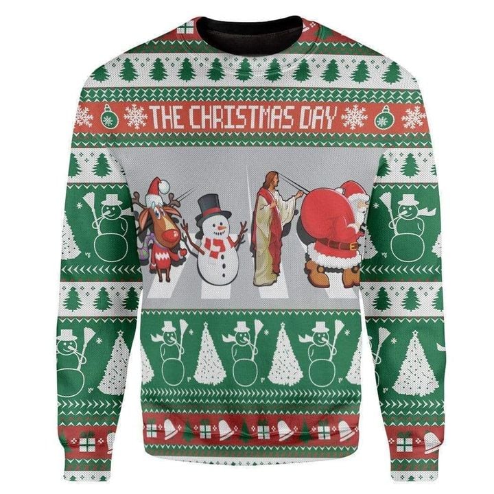 Jesus Santa Claus Ugly Christmas Sweater For Men & Women Christmas Gift Sweater US1256 - WeCustomit