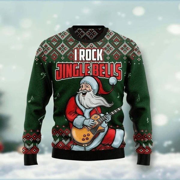 Jingle Bell Rock Ugly Christmas Sweater For Men & Women Christmas Gift Sweater US1227 - WeCustomit