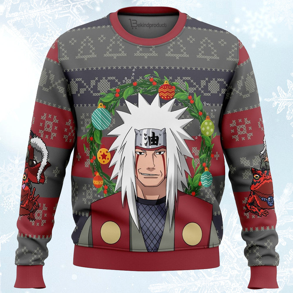 Jiraiya Ugly Christmas Sweater For Men & Women Christmas Gift Sweater PT180 - WeCustomit