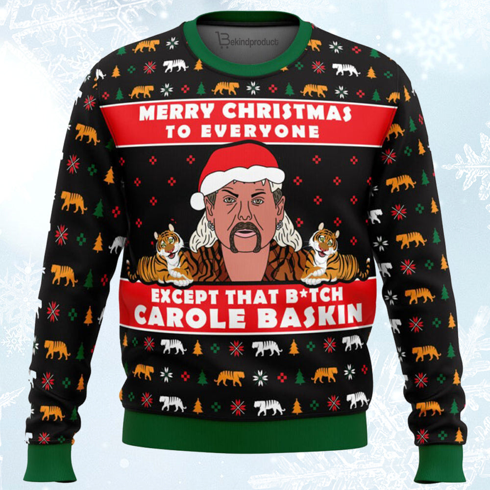 Joe Exotic Tiger King Ugly Christmas Sweater For Men & Women Christmas Gift Sweater BH064 - WeCustomit