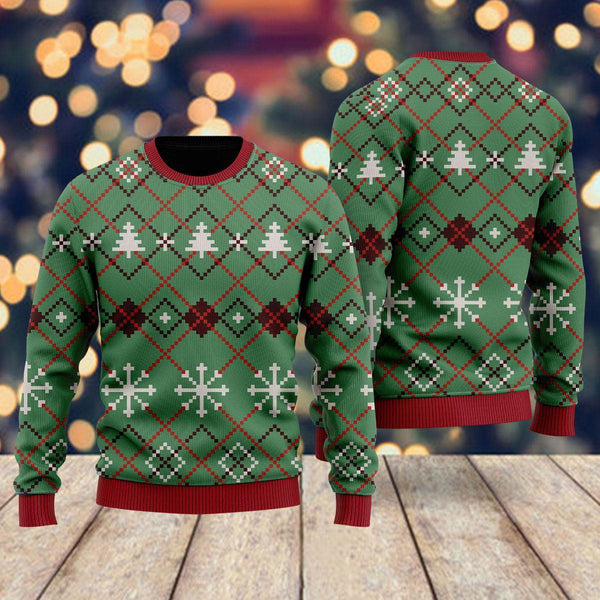 Just Wait Until Christmas Time Pattern Ugly Christmas Sweater For Men & Women Christmas Gift Sweater US1417 - WeCustomit