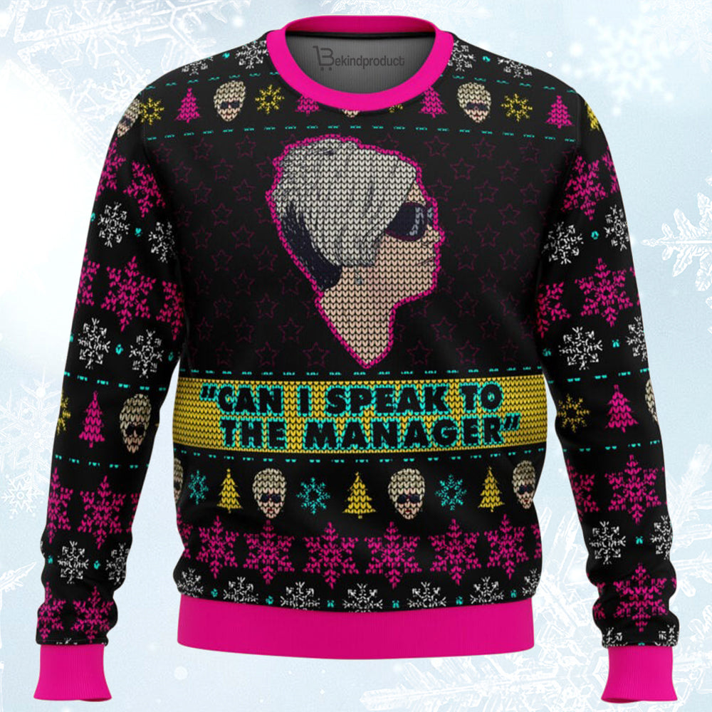 Karen Talks to Manager Meme Ugly Christmas Sweater For Men & Women Christmas Gift Sweater BH217 - WeCustomit