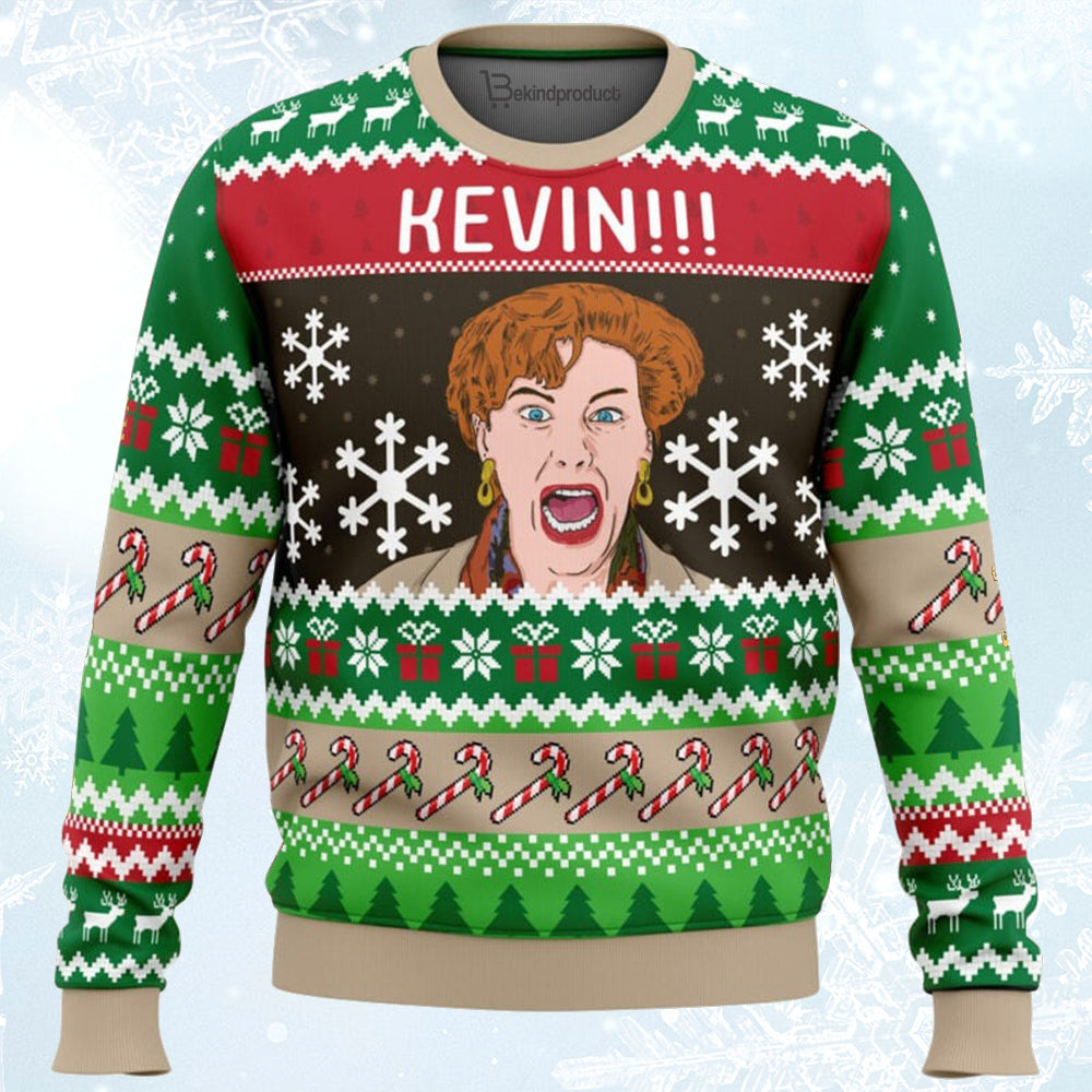 Kevin!!! Home Alone Ugly Christmas Sweater For Men & Women Christmas Gift Sweater BH379 - WeCustomit