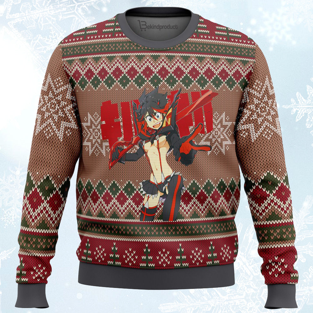 Kill La Kill Ugly Christmas Sweater For Men & Women Christmas Gift Sweater PT097 - WeCustomit