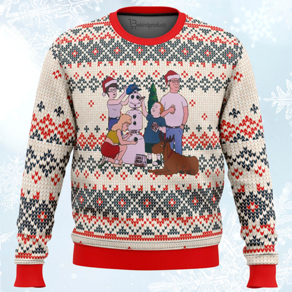 King of the Hill Ugly Christmas Sweater For Men & Women Christmas Gift Sweater BH378 - WeCustomit