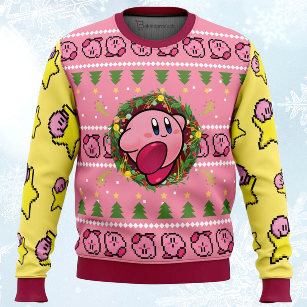 Kirby Ugly Christmas Sweater For Men & Women Christmas Gift Sweater BH420 - WeCustomit