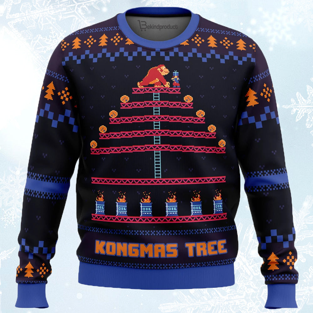 Kongmas Tree Ugly Christmas Sweater For Men & Women Christmas Gift Sweater PT849 - WeCustomit