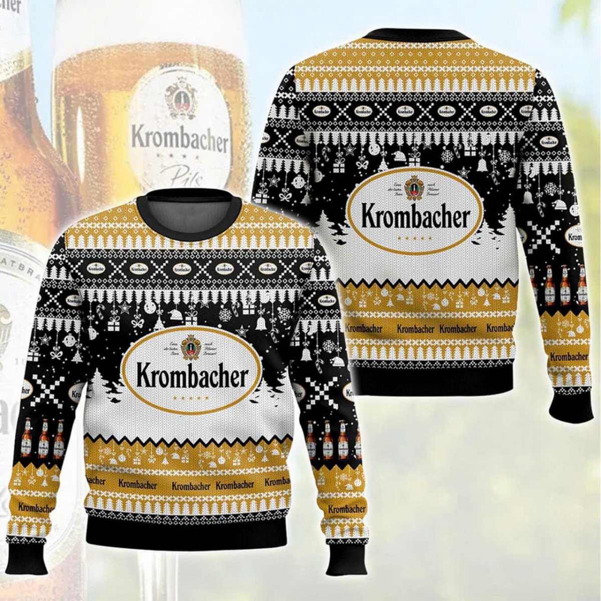 Krombacher Christmas Ugly Sweater - WeCustomit