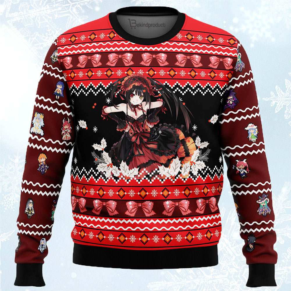 Kurumi Tokisaki Date A Live Ugly Christmas Sweater For Men & Women Christmas Gift Sweater PT537 - WeCustomit
