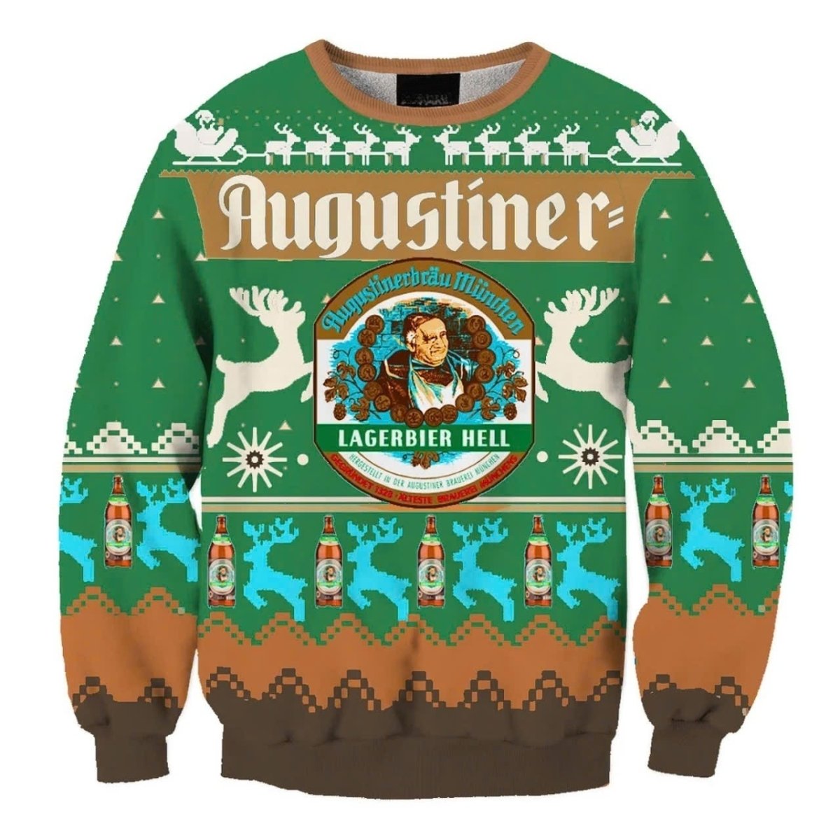 Langerbier Hell Christmas Reindeer Ugly Sweater - WeCustomit