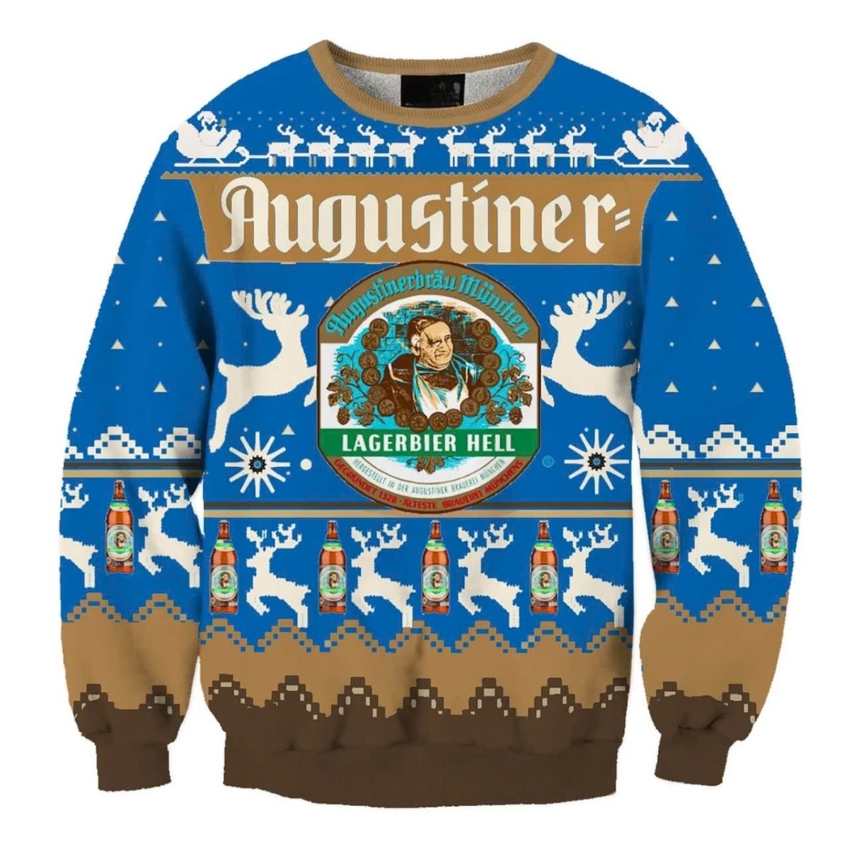 Langerbier Hell Christmas Reindeer Ugly Sweater - WeCustomit