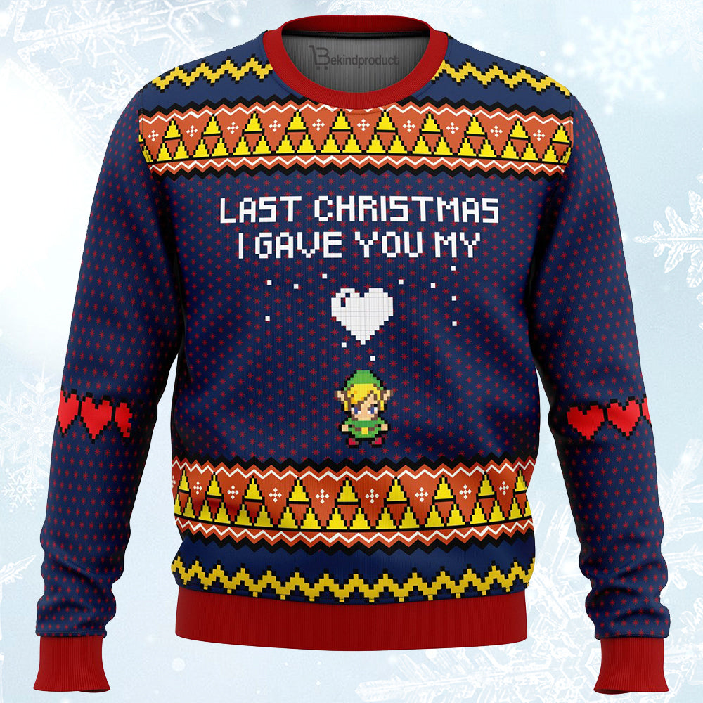 Last Christmas I Gave You My Heart Ugly Christmas Sweater For Men & Women Christmas Gift Sweater PT057 - WeCustomit
