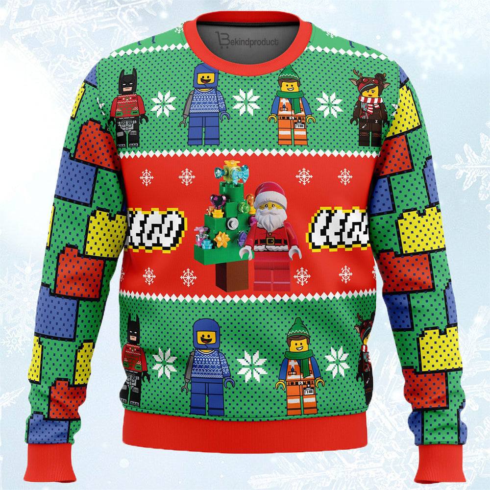 Lego Ugly Christmas Sweater For Men & Women Christmas Gift Sweater PT492 - WeCustomit