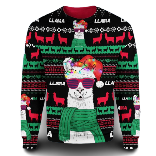 Llama Funny Ugly Christmas Sweater For Men & Women Christmas Gift Sweater US1286 - WeCustomit