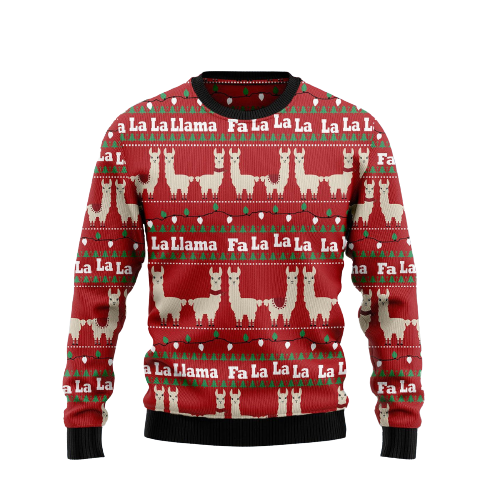 Llama Lalala Ugly Christmas Sweater For Men & Women Christmas Gift Sweater US1309 - WeCustomit