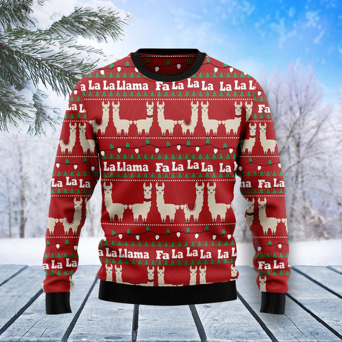 Llama Lalala Ugly Christmas Sweater For Men & Women Christmas Gift Sweater US1309 - WeCustomit