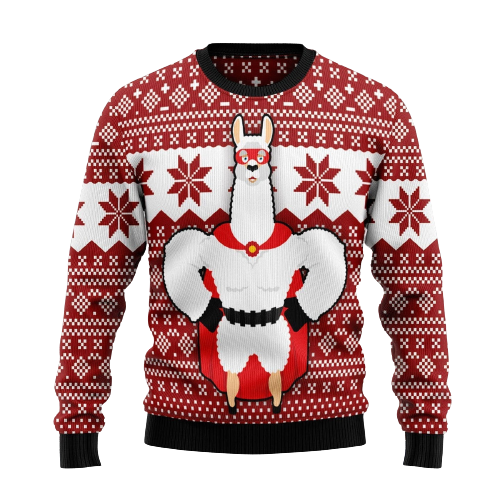 Llama Ugly Christmas Sweater For Men & Women Christmas Gift Sweater US1314 - WeCustomit