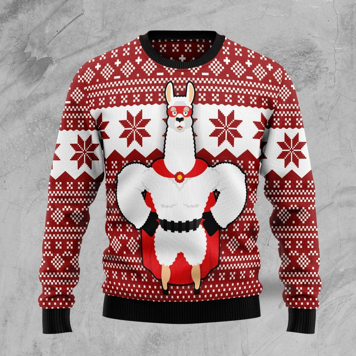 Llama Ugly Christmas Sweater For Men & Women Christmas Gift Sweater US1314 - WeCustomit