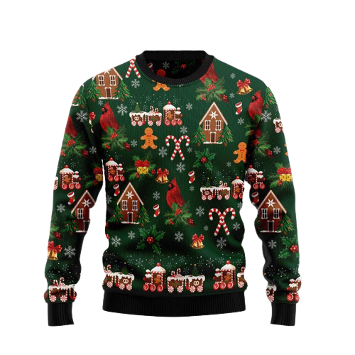 Love Cardinal Xmas Ugly Christmas Sweater For Men & Women Christmas Gift Sweater US1297 - WeCustomit