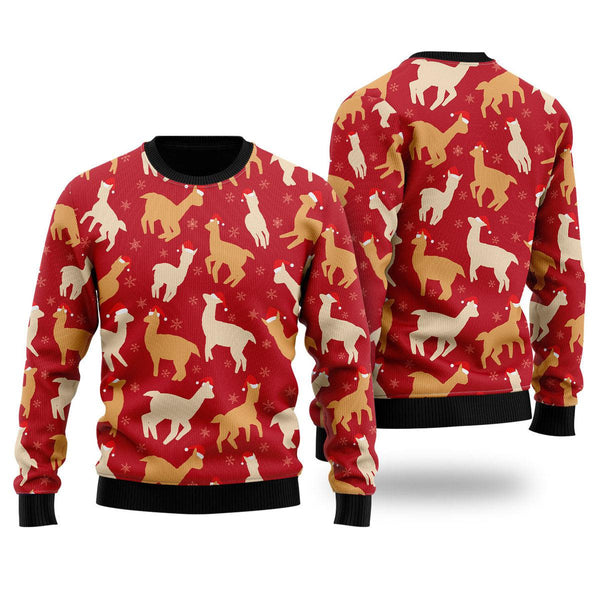 Love Llamas Ugly Christmas Sweater For Men & Women Christmas Gift Sweater US1744 - WeCustomit