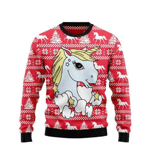 Lovely Unicorn Ugly Christmas Sweater For Men & Women Christmas Gift Sweater US1301 - WeCustomit