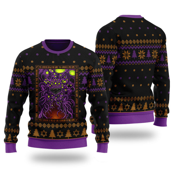 Yog Sothoth Icon The Dunwich Horror Unisex Ugly Christmas Sweater For Men & Women Christmas Gift Sweater US4034 - WeCustomit