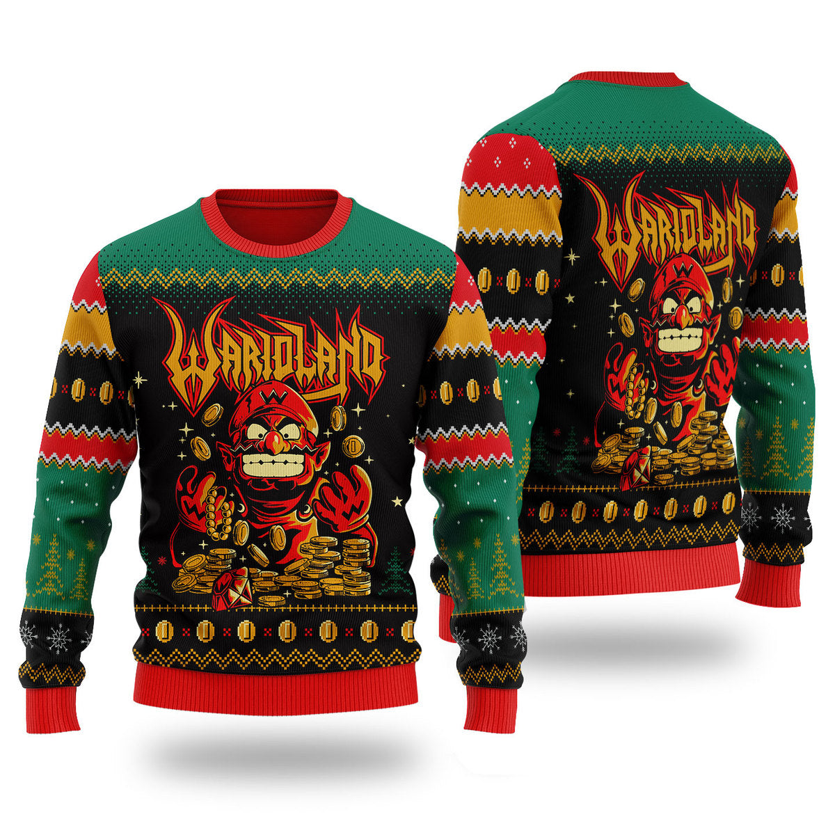 Money Land Ugly Christmas Sweater For Men & Women Christmas Gift Sweater PT2016 - WeCustomit