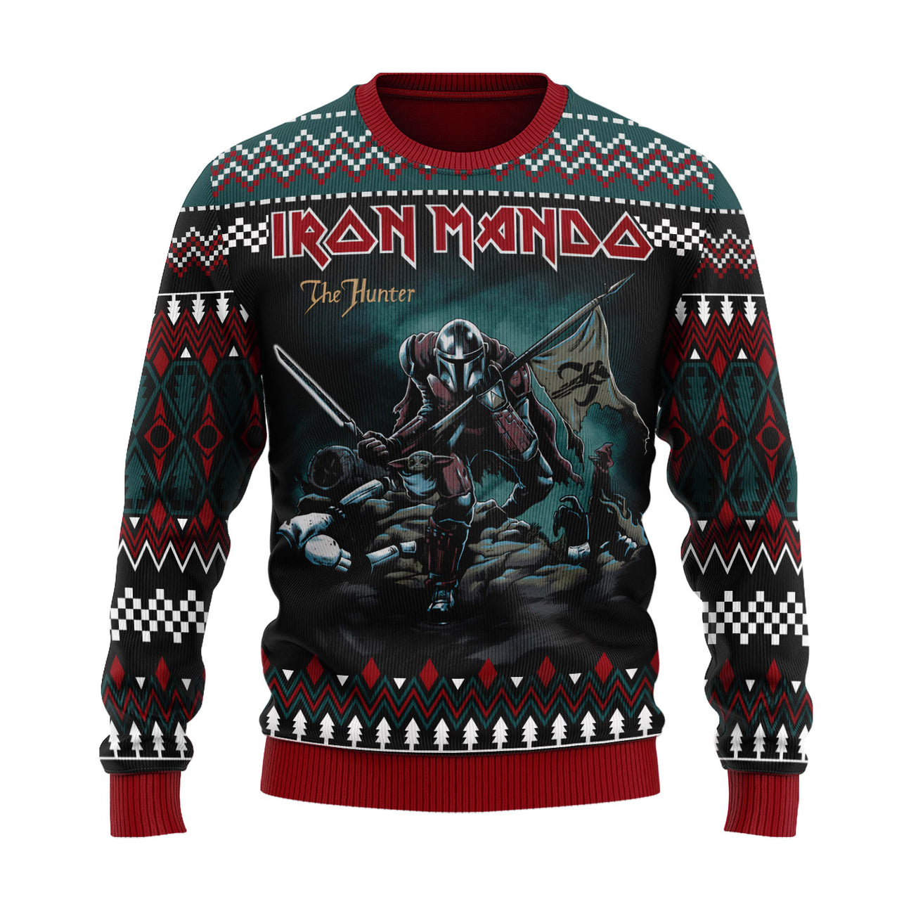 Iron Mando Ugly Christmas Sweater For Men & Women Christmas Gift Sweater PT2009 - WeCustomit