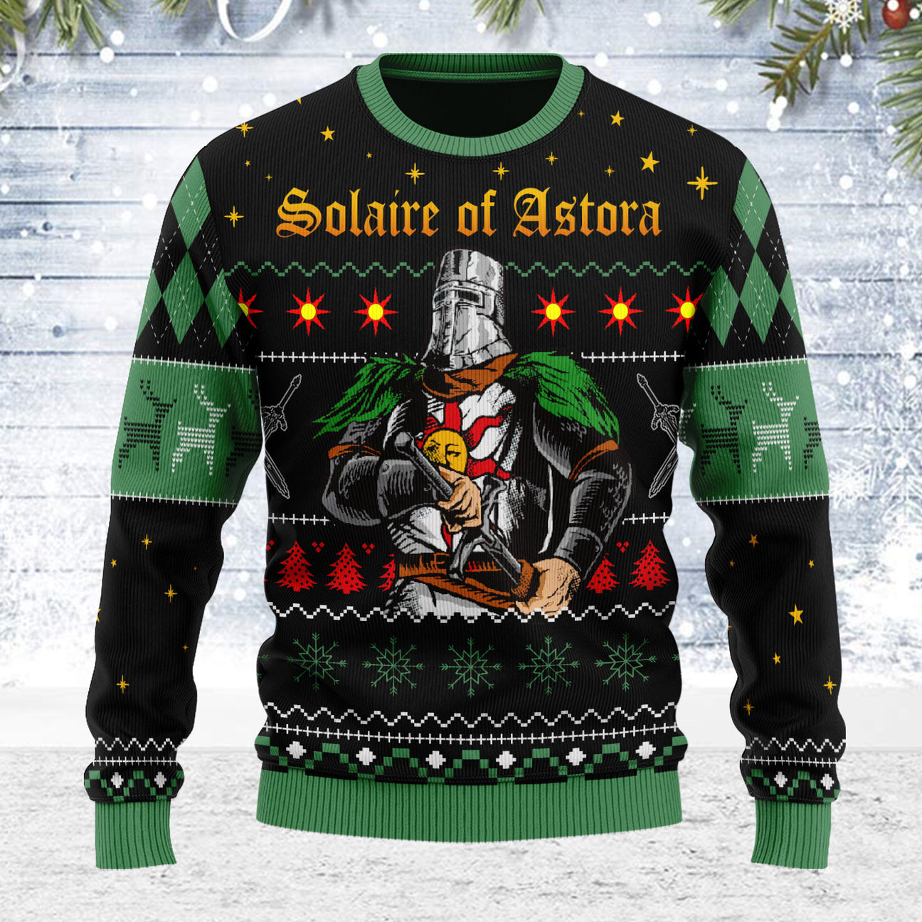 Solaire Of Astora Ugly Christmas Sweater For Men & Women Christmas Gift Sweater PT2019 - WeCustomit