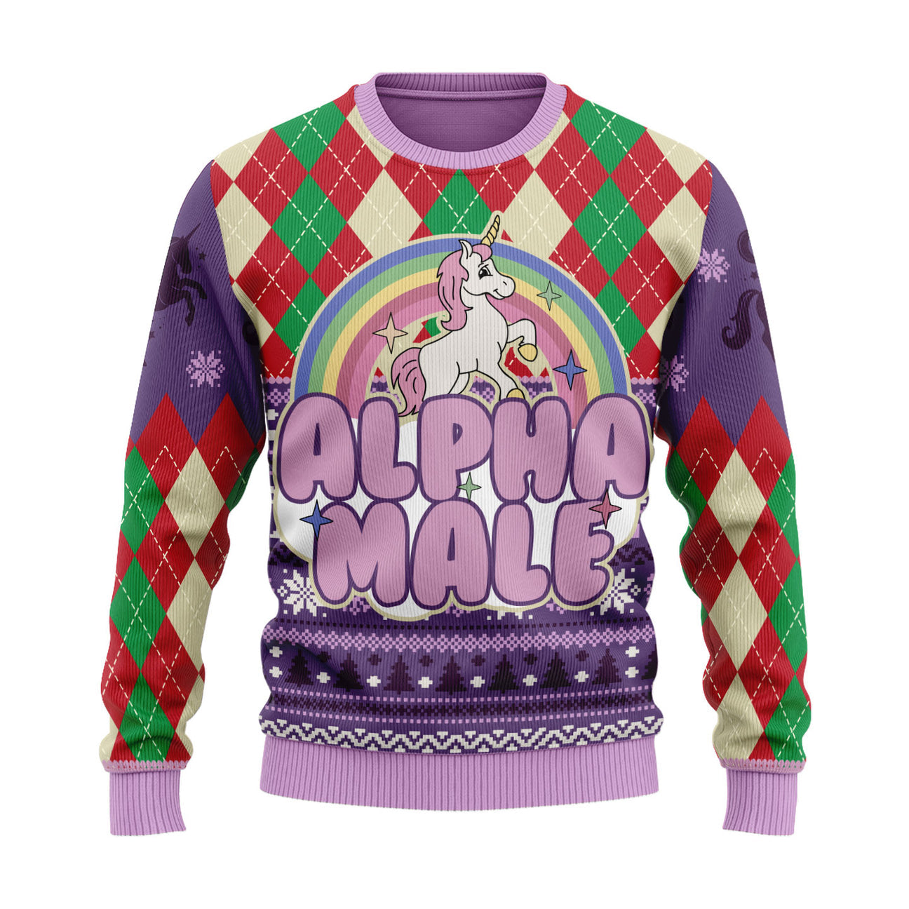 Unicorn Rainbow Ugly Christmas Sweater For Men & Women Christmas Gift Sweater PT2005 - WeCustomit