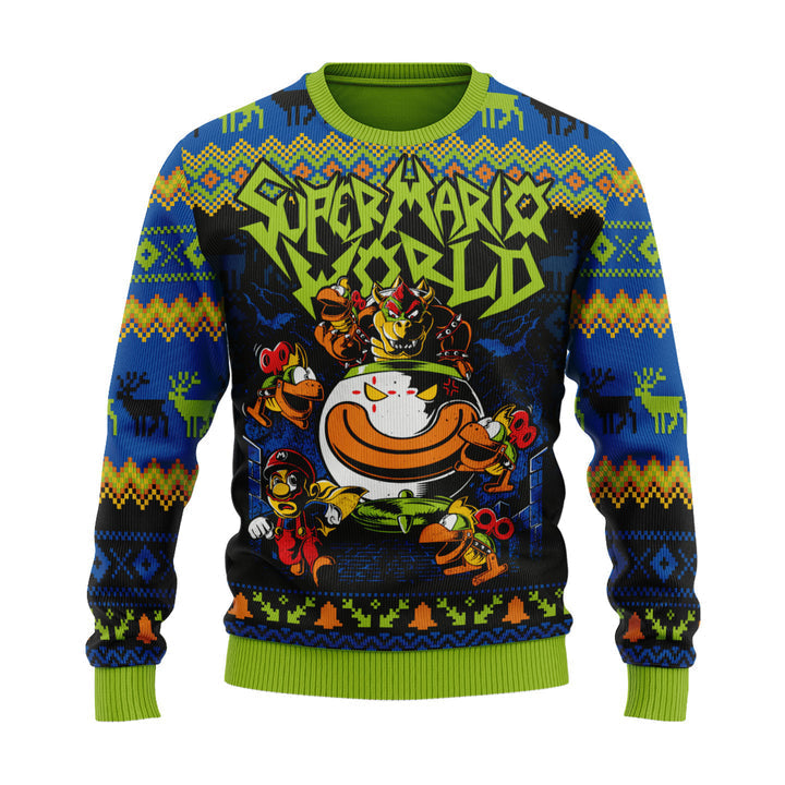 Super Mario World Unisex Ugly Christmas Sweater For Men & Women Christmas Gift Sweater US3947 - WeCustomit