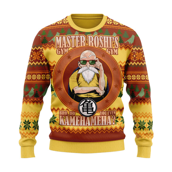 Master Roshi Dragon Ball Unisex Ugly Christmas Sweater For Men & Women Christmas Gift Sweater US3952 - WeCustomit
