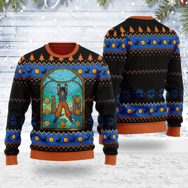 Dragon Ball Unisex Ugly Christmas Sweater For Men & Women Christmas Gift Sweater US3956 - WeCustomit