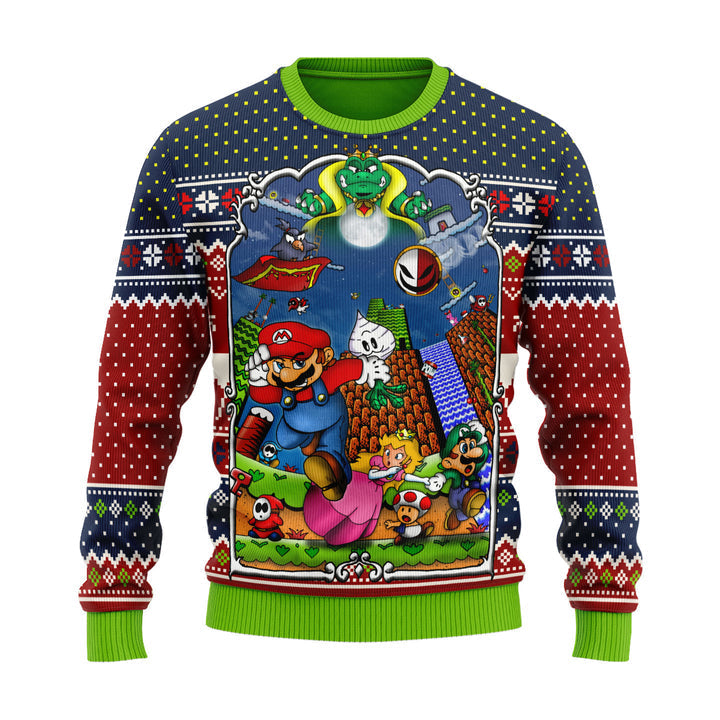 Super Mario Unisex Ugly Christmas Sweater For Men & Women Christmas Gift Sweater US3964 - WeCustomit