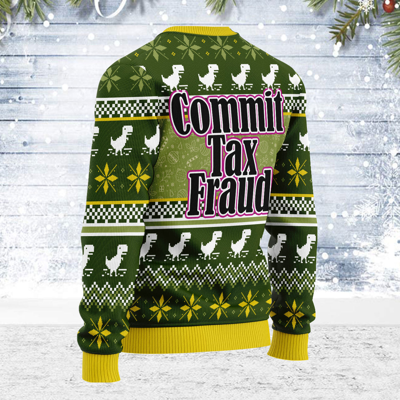 Commit Tax Fraud Ugly Christmas Sweater For Men & Women Christmas Gift Sweater PT2018 - WeCustomit