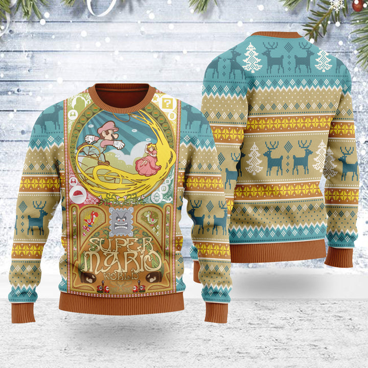 Super Mario World Unisex Ugly Christmas Sweater For Men & Women Christmas Gift Sweater US3962 - WeCustomit