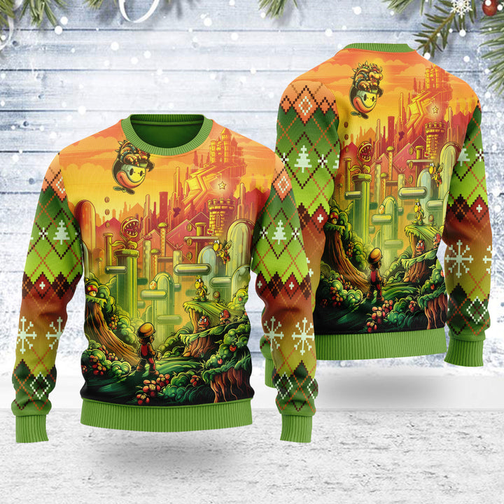 Your Princess is in Another Castle Mario Unisex Ugly Christmas Sweater For Men & Women Christmas Gift Sweater US3961 - WeCustomit