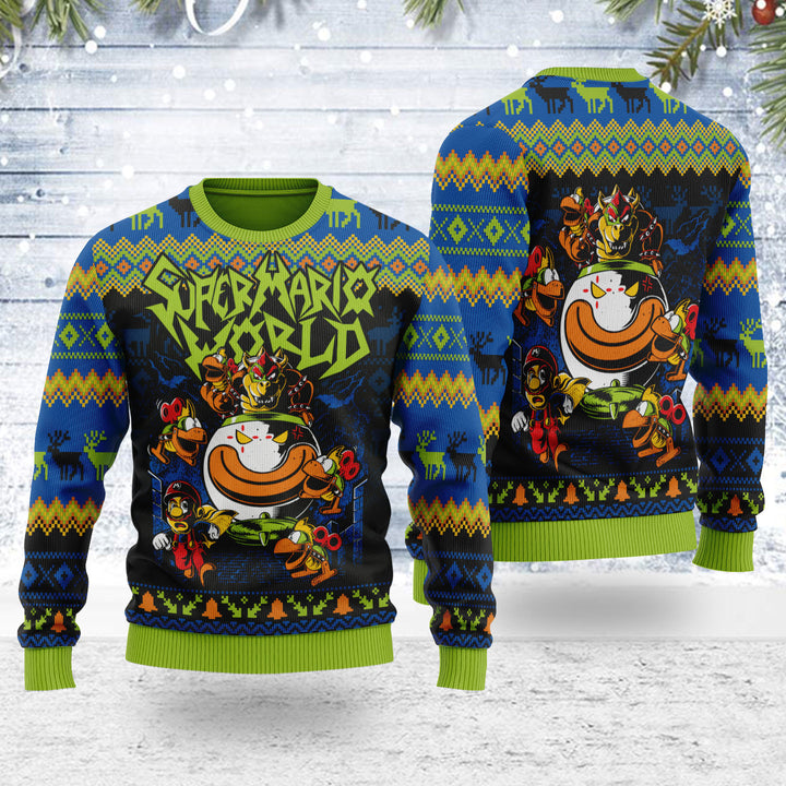 Super Mario World Unisex Ugly Christmas Sweater For Men & Women Christmas Gift Sweater US3947 - WeCustomit