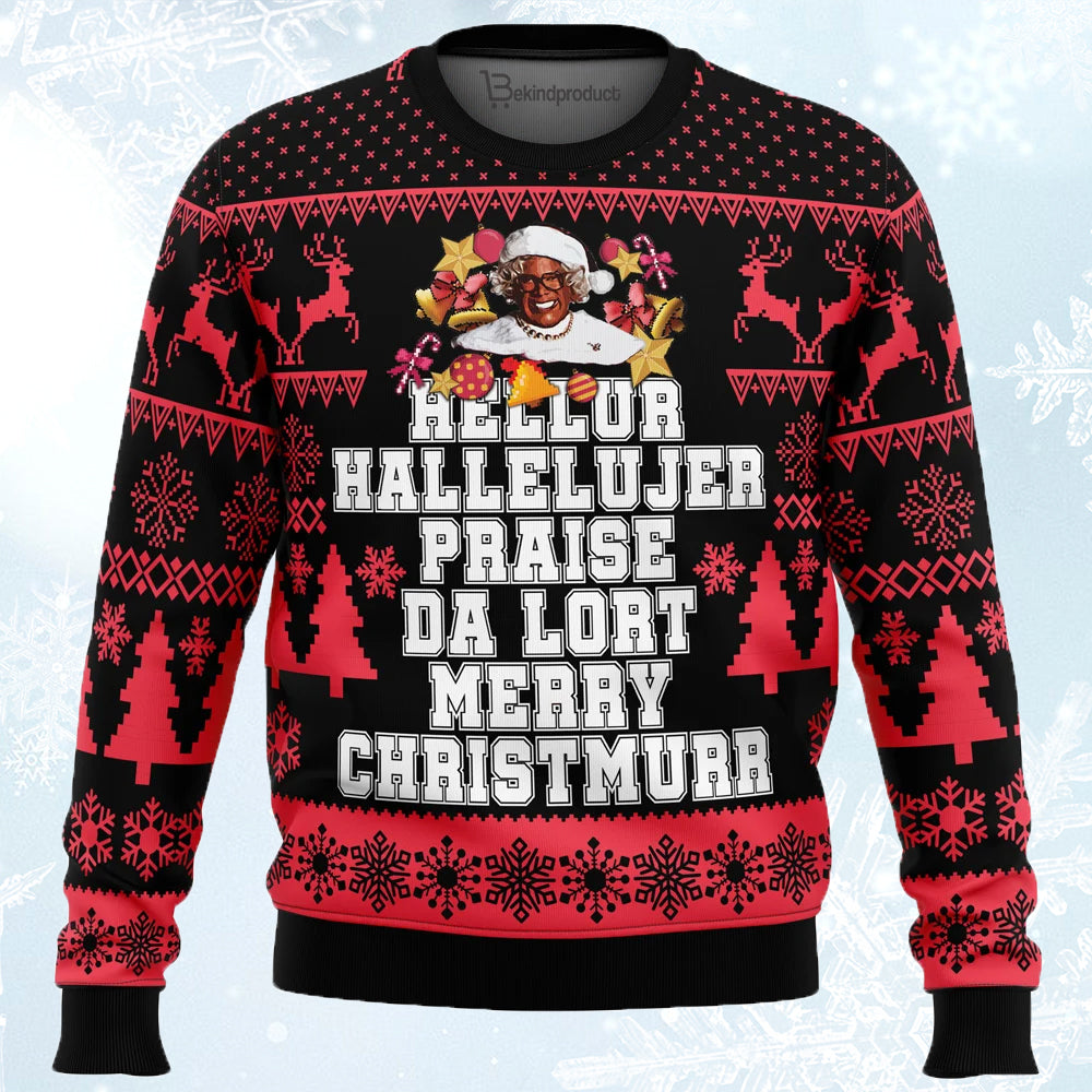 Madea Show Ugly Christmas Sweater For Men & Women Christmas Gift Sweater PT654 - WeCustomit