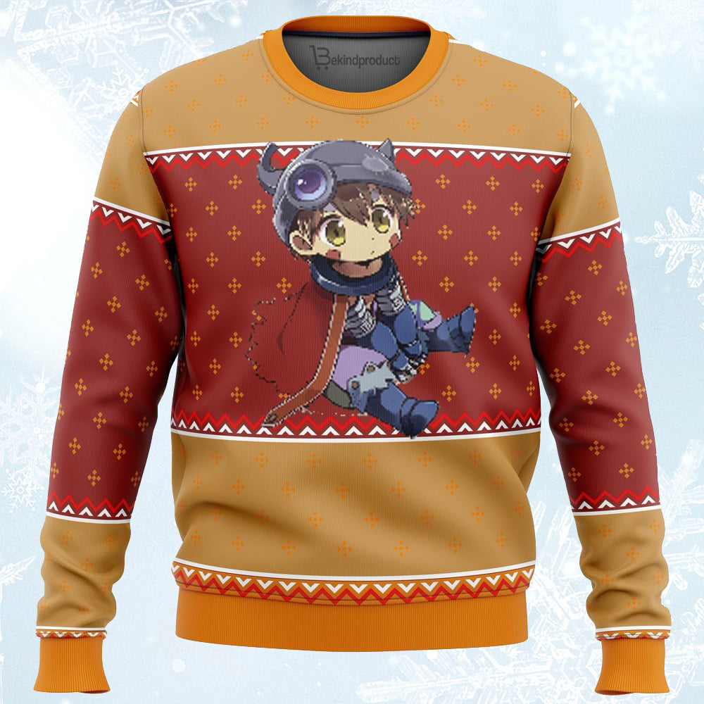 Made in Abyss Reg Ugly Christmas Sweater For Men & Women Christmas Gift Sweater PT344 - WeCustomit
