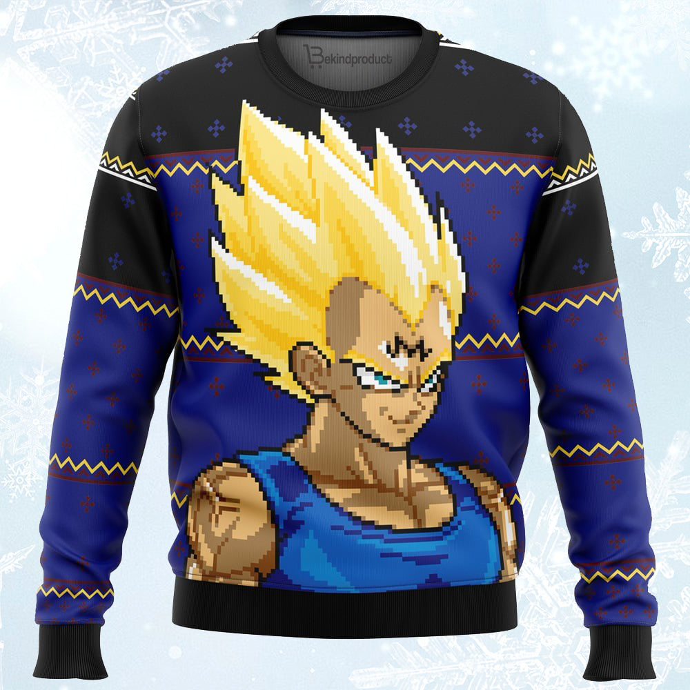 Majin Vegeta Ugly Christmas Sweater For Men & Women Christmas Gift Sweater PT019 - WeCustomit