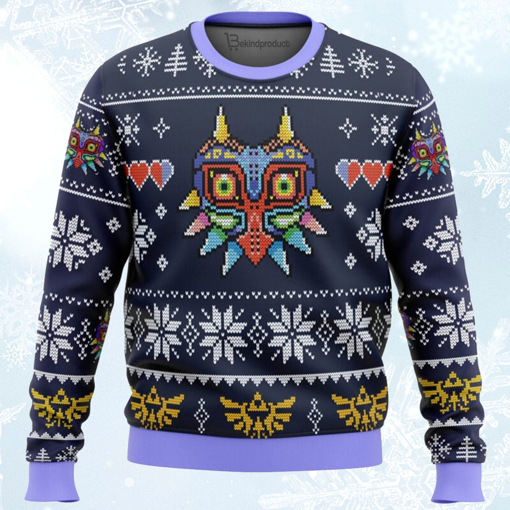 Majora’s Mask Legend of Zelda Ugly Christmas Sweater For Men & Women Christmas Gift Sweater BH014 - WeCustomit
