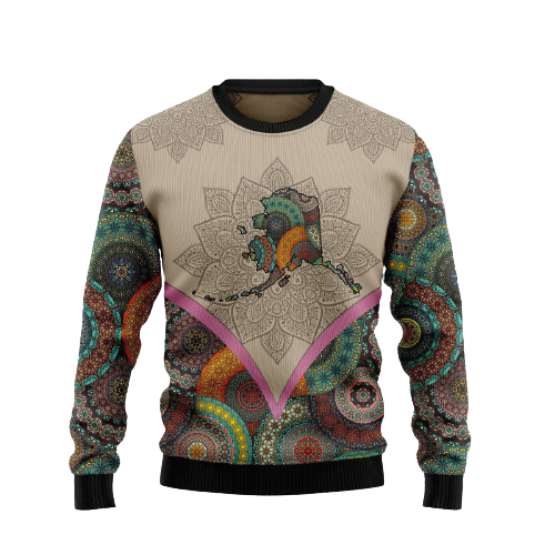 Mandala Ugly Christmas Sweater For Men & Women Christmas Gift Sweater US1328 - WeCustomit